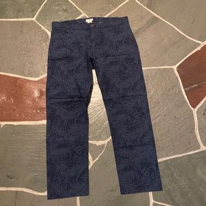 Dockers Slim Tapered Palm Blue Leaf Print Pant W36 X L30